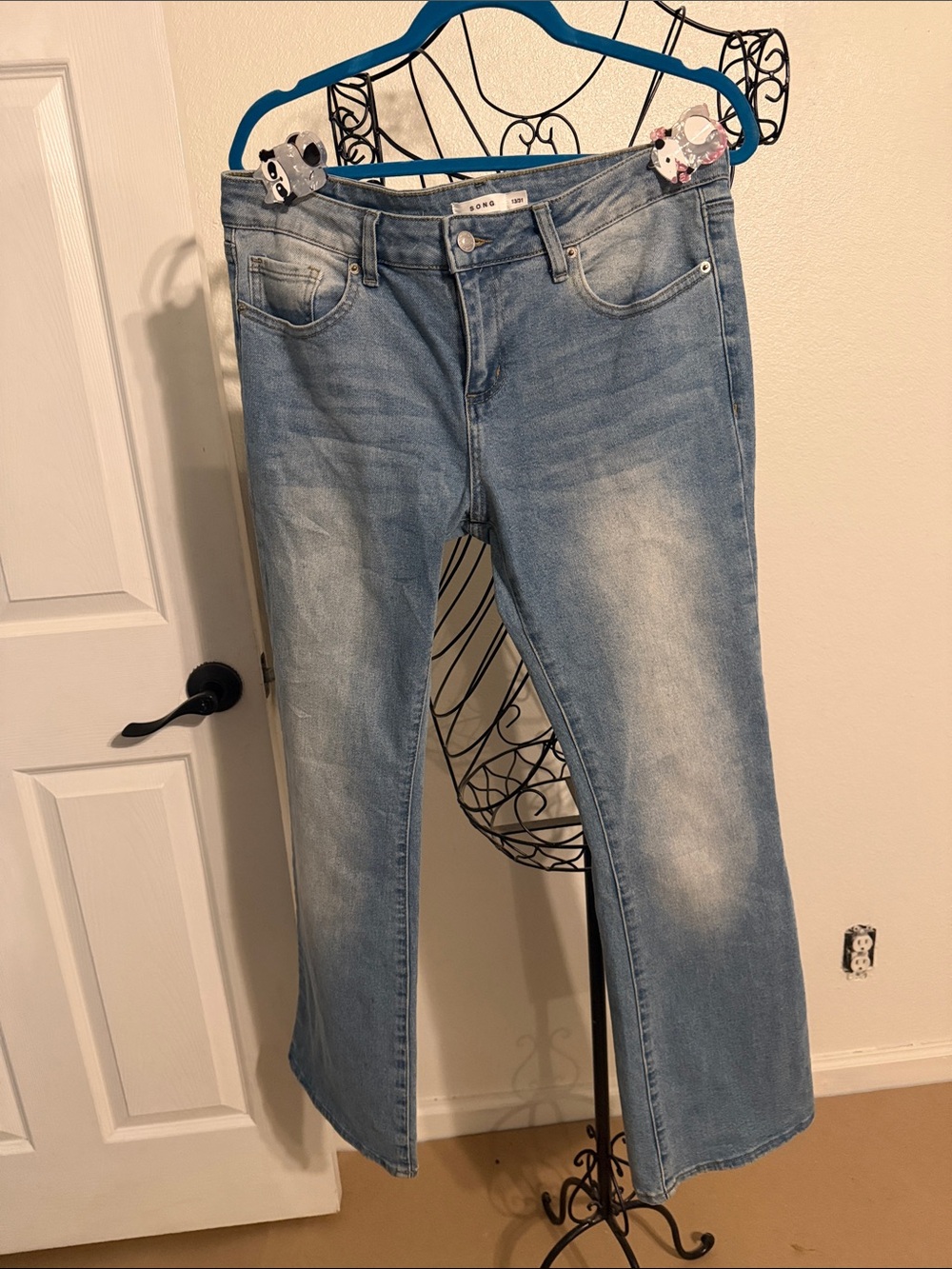 Light Blue Flare Jeans by Bono - Relaxed Wide Leg